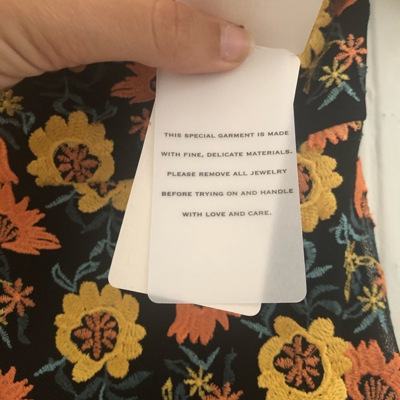 NWT For Love and Lemons Amelia sunflower dress - Picture 4 of 4